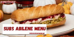 Subs Abilene Menu